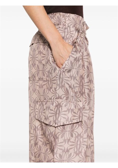 Pantaloni cargo con stampa astratta in rosa - donna DRIES VAN NOTEN | 2410109198164300